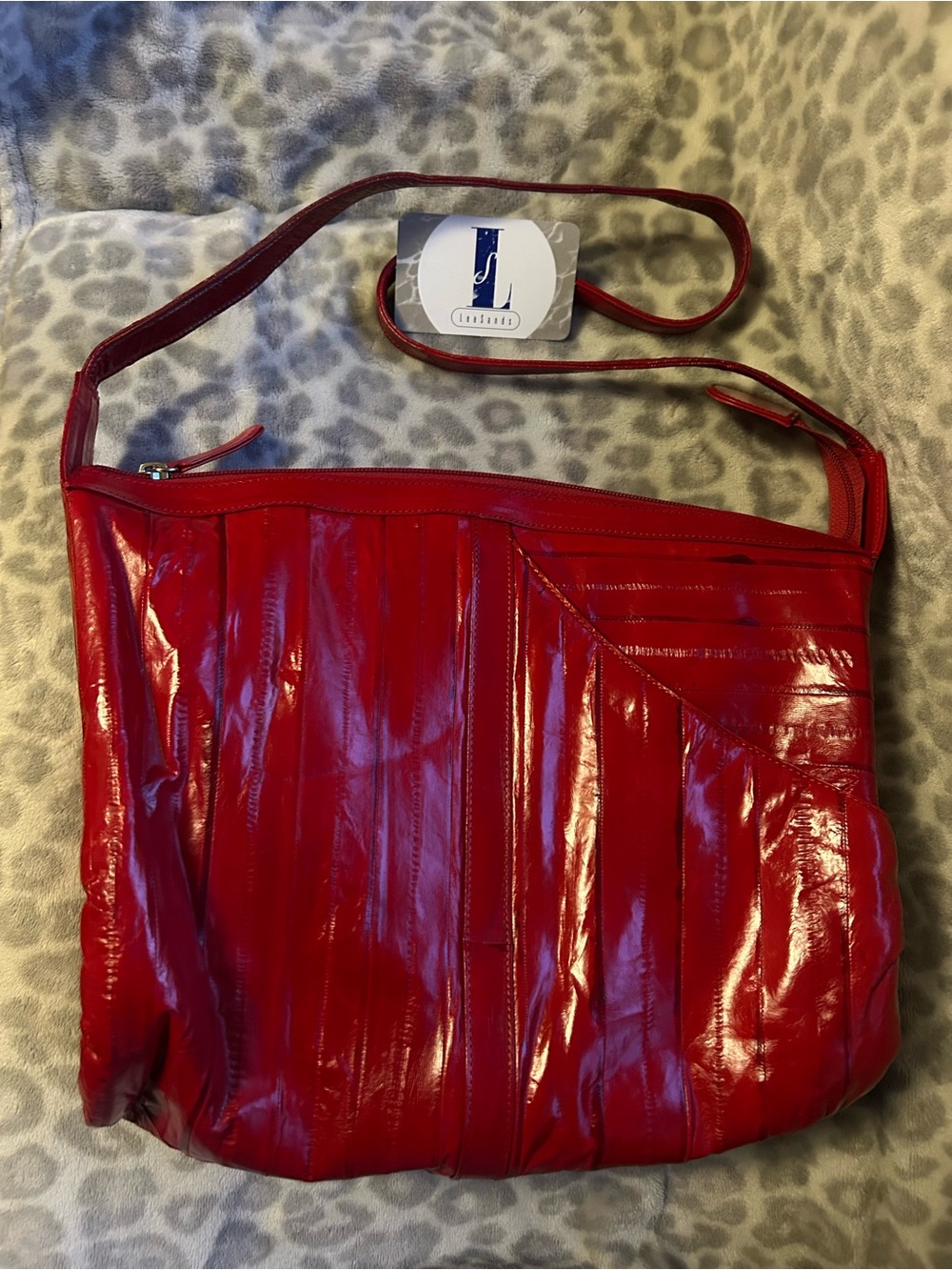 Lee Sands Eel Skin Shoulder Bag